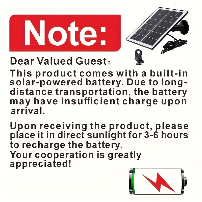 5W Solar Panel, With Built-in 5200mHA Battery, Essential For Outdoor Devices Power Supply, Outdoor Emergency Power Supply, Camping, Night Commuting, Suitable For Low-voltage Safety Cameras, Mobile Devices Recharging, With A Gift Mini Flashlight.