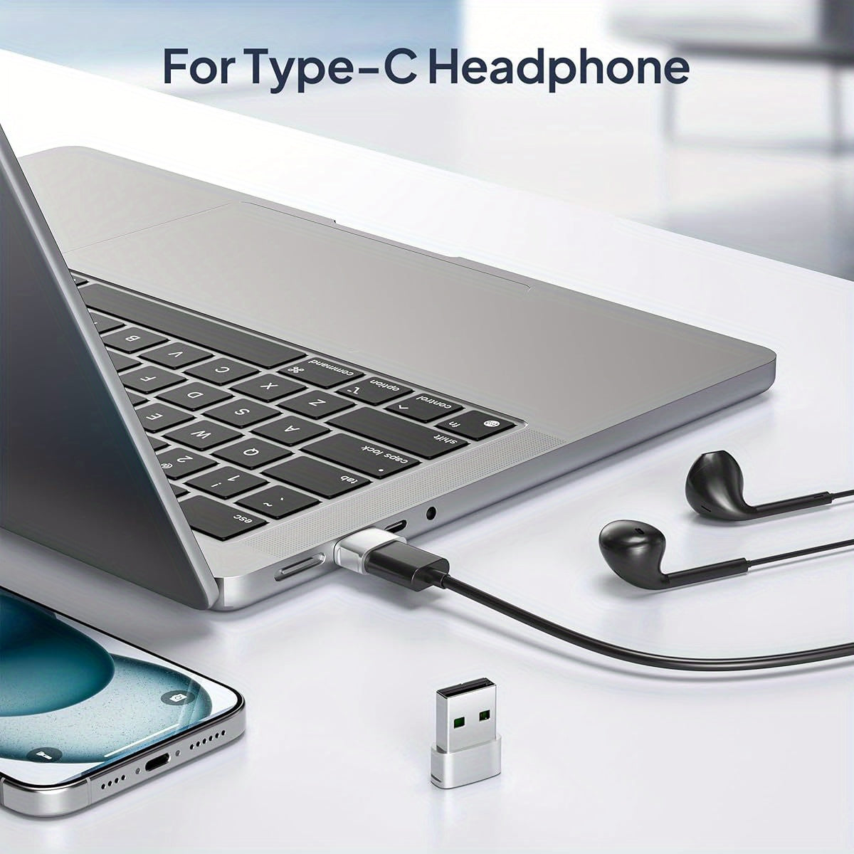 iPhone 16 16e 15 Pro Max Car Charger Adapter 3Pack, USB to USB C Converter Type C Female to A Male for Apple iPhone 14 Plus, iWatch 10, Airpods 4, iPad 11 Mini 7 Air 6, Samsung Galaxy S25 A54, Multidevice Compatibility, Mobile Accessory, Compact Design,