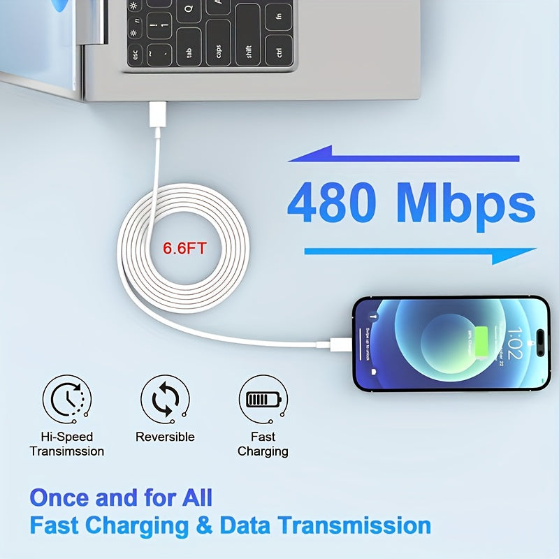 [Fast Charger] 20W Fast Charging Wall Charger Kit, USB-C to Lightning Cable | Universal Power Adapter for iPhone 14 Pro Max/13/12/11, PD Type-C Charger Kit, Charger Adapter Fast Charging, Wall Charger USB, USB C Fast Charging Cable, Multi USB Charger