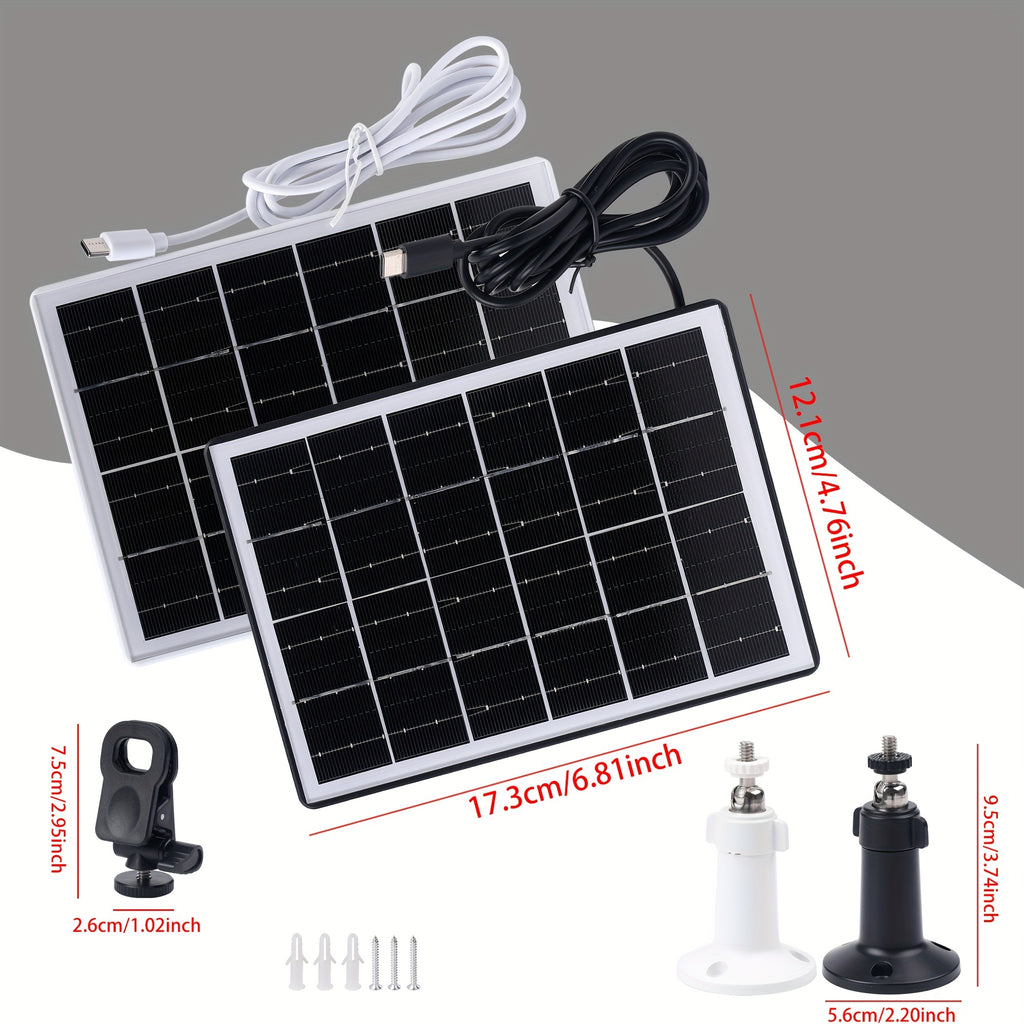 3W Solar Battery Charging Board, Equipped with A Large-capacity Rechargeable Lithium Battery (4200 Milliampere-hours), 5V Solar Battery Charging Board Is Used for Fans And 3C Electronic Devices Such As Mobile Phones, A Portable Emergency Power Source,