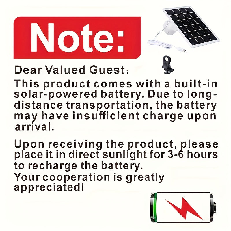 3W Solar Battery Charging Board, Equipped with A Large-capacity Rechargeable Lithium Battery (4200 Milliampere-hours), 5V Solar Battery Charging Board Is Used for Fans And 3C Electronic Devices Such As Mobile Phones, A Portable Emergency Power Source,
