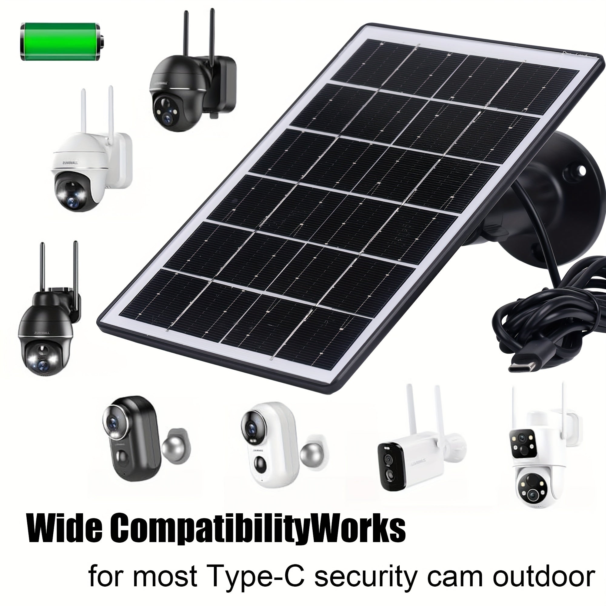 4000mAh Portable Solar Charger Panel with USB Connector, 3W Solar-Powered Charging Station for Outdoor Camping, Mobile Phones, Flashlights, Sports Cameras And Small Fans, Solar Panel with Built In Battery, Portable Solar Panel, Solar Panel Portable, Solar