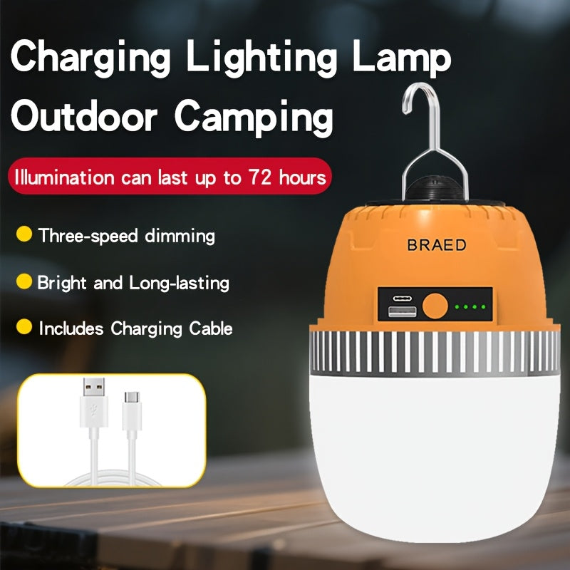 Rechargeable LED Camping Lantern, Camping Essentials, Long Lasting, 4 Modes Camping Light, Power Bank, Lantern Flashlight For Camping, Emergency, Power Outages