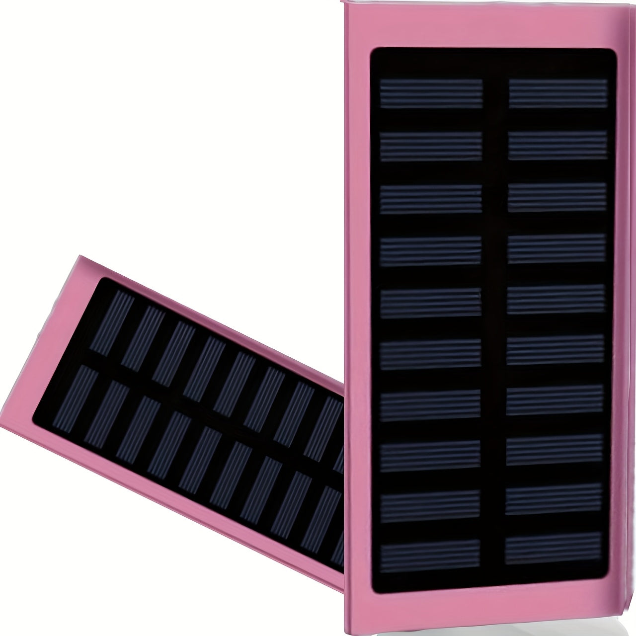 [Solar Power Bank] Solar Powered Portable Power Bank | Dual 5V USB Ports, 2 LED Flashlights, High Quality External Backup Battery Pack for Cell Phones, Camping, Hiking, Emergency Power, Compact Design, Durable Construction