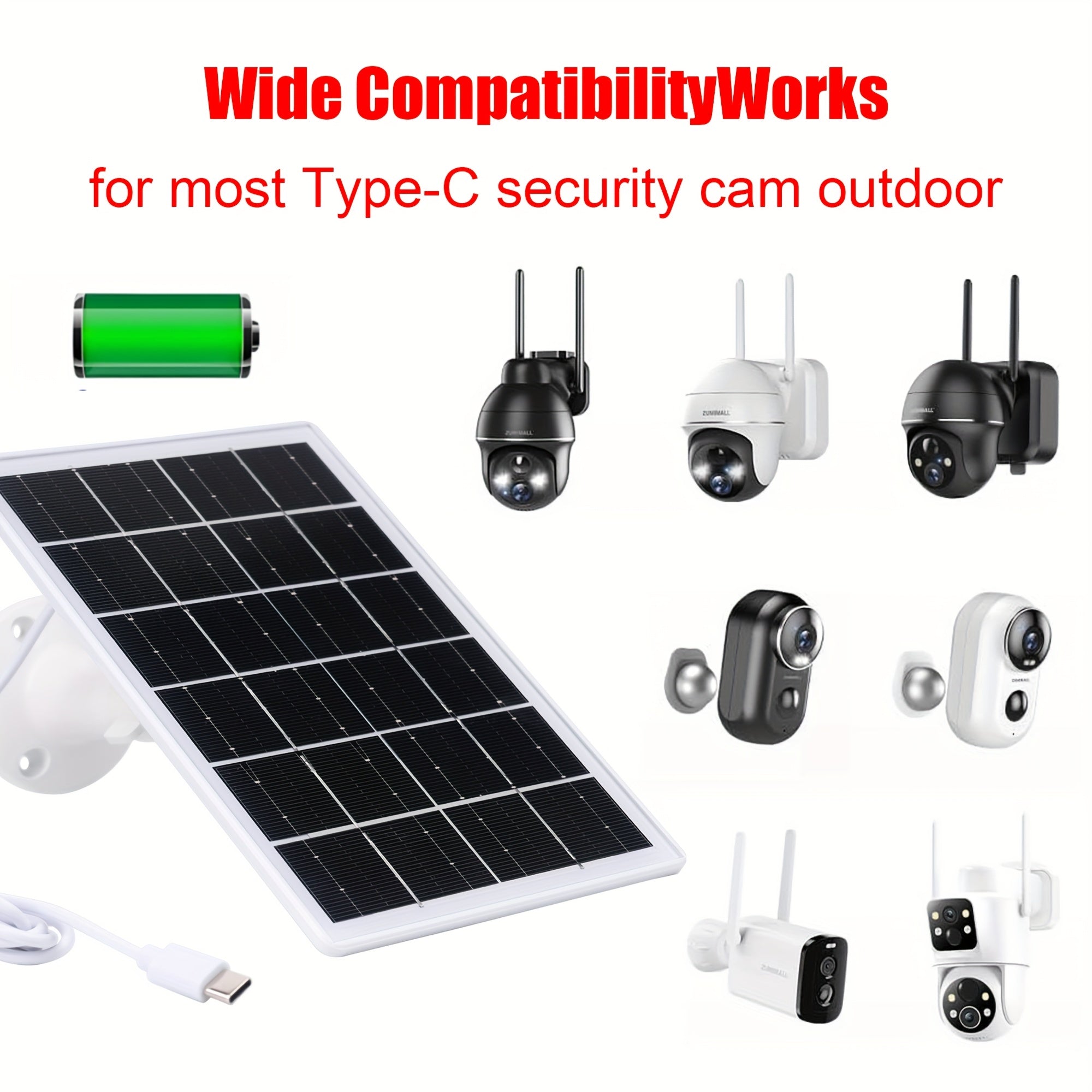 3W Solar Battery Charging Board, Equipped with A Large-capacity Rechargeable Lithium Battery (4200 Milliampere-hours), 5V Solar Battery Charging Board Is Used for Fans And 3C Electronic Devices Such As Mobile Phones, A Portable Emergency Power Source,
